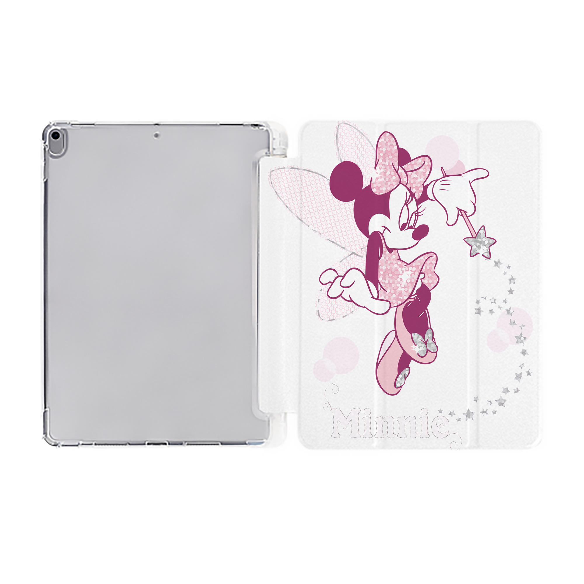 （画像用） ミッキーマウス Mickey Mouse IPad ケース ペン収納付き 三つ折りスタンド PUレザー×シリコン 対応機種9.5/10.5/10.9インチ